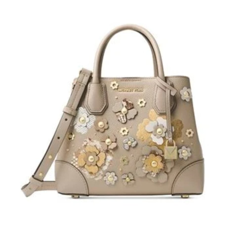 Michael Kors Small Floral Embellished Satchel